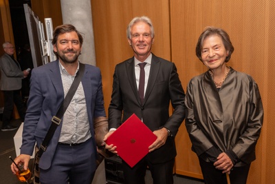 Elias Molitschnig, Bürgermeister Stefan Brandstätter, Eva Rubin – © BMWET, Matthias Silveri
