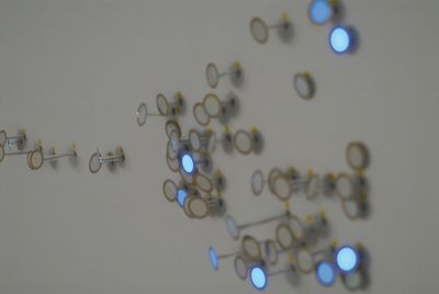 Rens Veltman, "walking dots", Lichtinstallation, Bildnachweis: © Rens Veltman