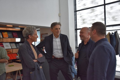 Ausstellungseröffnung – Louisa Hutton und Matthias Sauerbruch im Gespräch mit Harald Künzle (reiter design, Ausstellungssponsor)