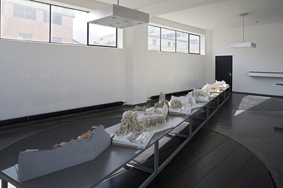 Blick in die Ausstellung "Wettbewerb Sternbrauerei Salzburg"