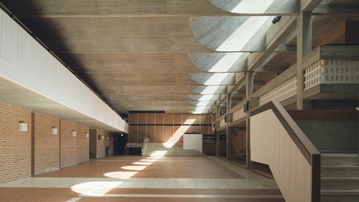 Othmar Barth, Kardinal-Nikolaus-Cusanus-Akademie, Brixen, 1961 – 62 – © Filmstill Lukas Schaller Othmar Barth, Kardinal-Nikolaus-Cusanus-Akademie, Brixen, 1961 – 62