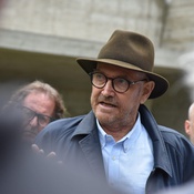 Hanno Schlögl im Sommer 2019 beim Besuch des Naturparkhaus Längenfeld im Rahmen eines "Vor Ort".