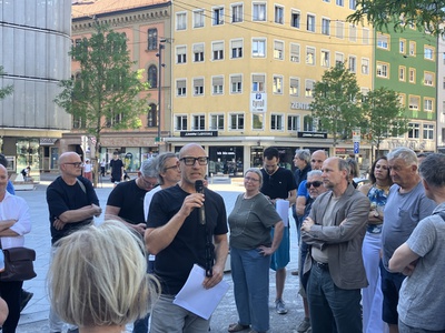 Vor Ort-Gespräch zum neuen Bozner Platz – © aut