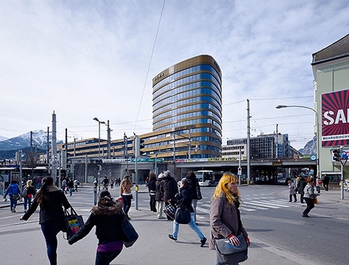 Hotel, Geschäfts- und Bürogebäude Headline, Innsbruck