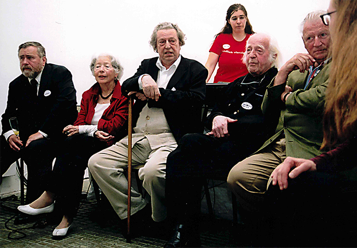 Friedrich Kurrent, Traude WIndbrechtinger, Viktor Hufnagl, Wolfgang Windbrechtinger und Johannes Poigenfürst anlässlich "Endlich 40 ÖGFA"