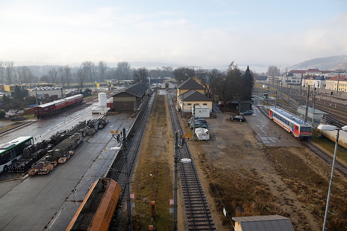 Krems Frachtenbahnhof von oben – © hochform Architekten ZT GmbH Christoph Wassmann Krems Frachtenbahnhof von oben