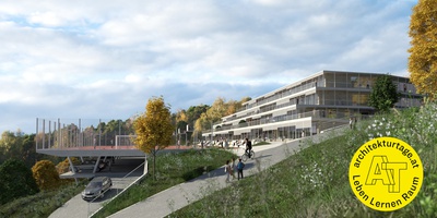 Wienerwaldgymnasium, Architektur: fasch&fuchs.architekten – © Rendering: aberjung Wienerwaldgymnasium, Architektur: fasch&fuchs.architekten